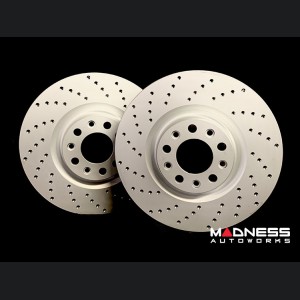 Alfa Romeo Giulia Performance Brake Rotors - 2.0L - Drilled - Rear